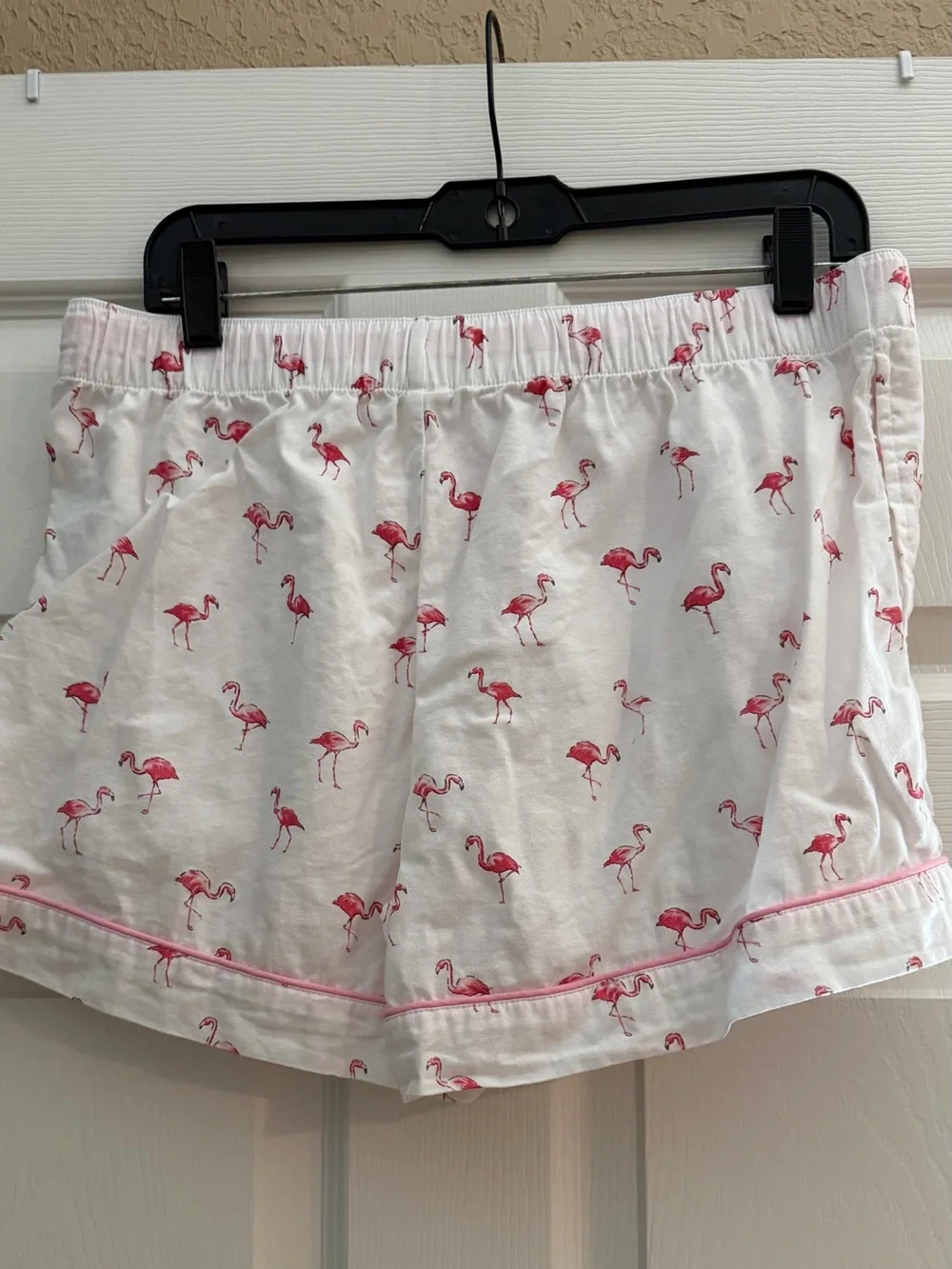Petite Plume M Pink Flamingo 100% Cotton Short Sleeve Pajama Set